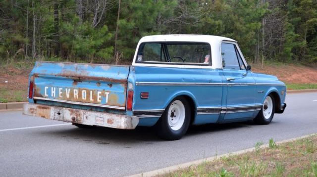 1972 C10 CUSTOM / 10 SHORT BED FLEETSIDE PATINA C-NOTCH 1 OWNER