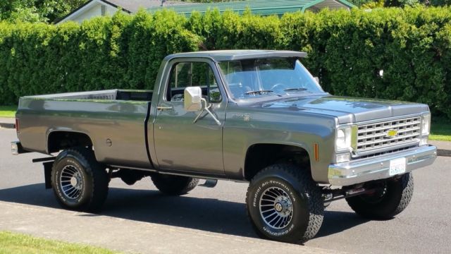 1976 chevrolet Scottsdale C-20 4X4 Long Bed Lifted Custom Restored 2nd Owne...